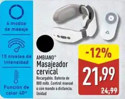 ALDI AMBIANO Masajeador cervical oferta