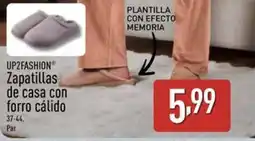 ALDI UP2FASHION Zapatillas de casa con forro cálido oferta