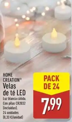 ALDI HOME CREATION Velas de té LED oferta