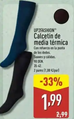 ALDI UP2FASHION Calcetín de media térmica oferta