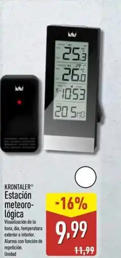 ALDI KRONTALER Estación meteoro- lógica oferta