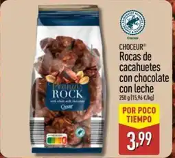 ALDI CHOCEUR Rocas de cacahuetes con chocolate con leche oferta