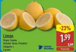 ALDI Limón oferta