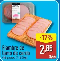 ALDI Fiambre de lomo de cerdo oferta