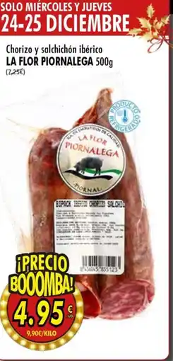 SPAR LA FLOR PIORNALEGA Chorizo y salchichón ibérico oferta