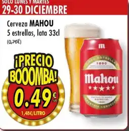 SPAR MAHOU Cerveza 5 estrellas oferta