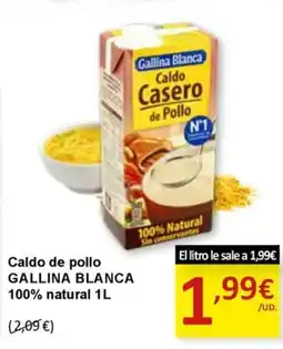 SPAR GALLINA BLANCA Caldo de pollo 100% natural oferta