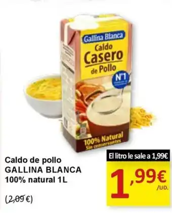 GALLINA BLANCA Caldo de pollo 100% natural