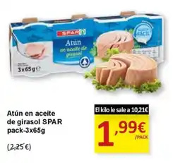 SPAR SPAR Atún en aceite de girasol oferta