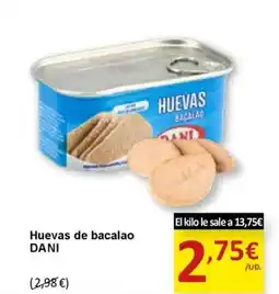 SPAR DANI Huevas de bacalao oferta