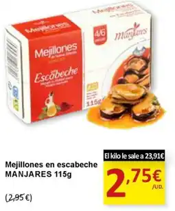 SPAR MANJARES Mejillones en escabeche oferta