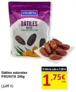SPAR PRUNITA Dátiles naturales oferta