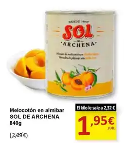 SPAR SOL DE ARCHENA Melocotón en almíbar oferta
