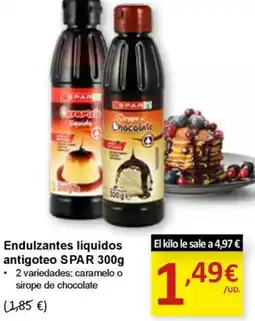 SPAR SPAR Endulzantes líquidos antigoteo oferta