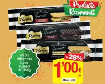 Florbu - wafer diferents tipos