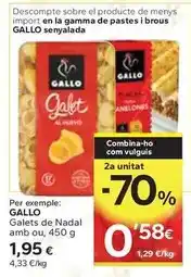 Caprabo Gallo - galets de nadal amb ou oferta