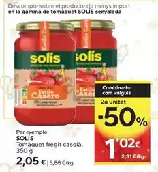 Solís - tomàquet fregit casolà