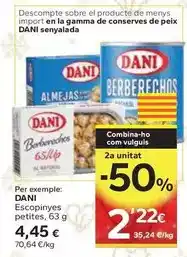 Caprabo Dani - escopinyes petites oferta