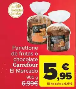 Carrefour Market Carrefour - panettone de frutas o chocolate oferta