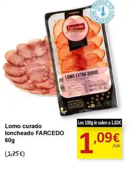 SPAR FARCEDO Lomo curado loncheado oferta