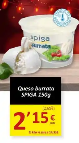 SPAR SPIGA Queso burrata oferta
