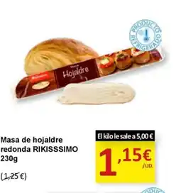 SPAR RIKISSSIMO masa de hojaldre redonda oferta