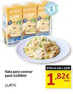 SPAR Nata para cocinar oferta