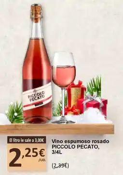 SPAR PICCOLO PECATO Vino espumoso rosado oferta