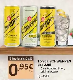 SPAR SCHWEPPES Tónica oferta