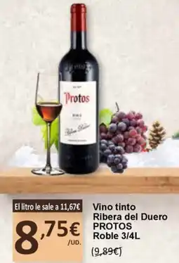 SPAR PROTOS Vino tinto Ribera del Duero oferta