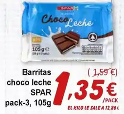 SPAR SPAR Barritas choco leche oferta