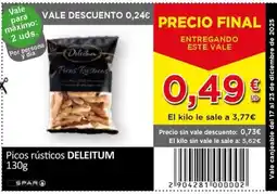 SPAR DELEITUM Picos rústicos oferta