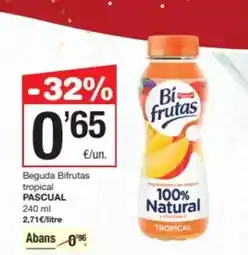 SPAR Fragadis Pascual - beguda bifrutas tropical oferta