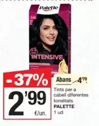 SPAR Fragadis Palette - tints per a cabell diferentes tonarattas oferta
