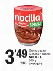 SPAR Fragadis Nocilla - crema cacau o cacau 2 sabors oferta