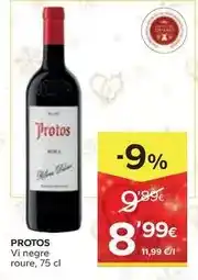 Caprabo Protos - vi negre roure oferta