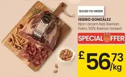 Eroski Isidro gonzalez - non-acorn fed iberian ham, 50% iberian breed oferta