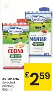 Eroski Asturiana - selected creams oferta