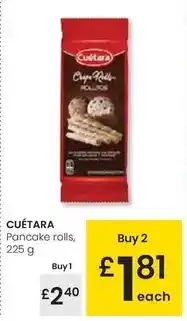 Eroski Cuétara - pancake rolls oferta