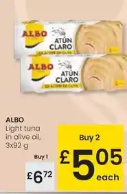 Eroski Albo - light tuna in olive oil oferta