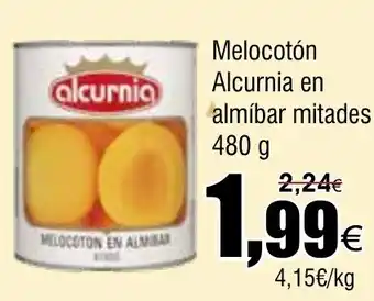 FROIZ ALCURNIA Melocotón en almíbar mitades oferta