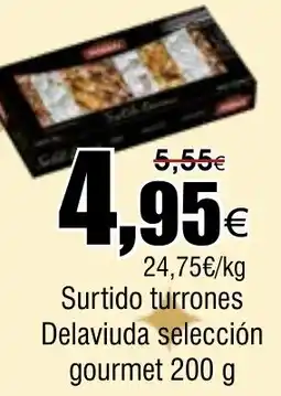 FROIZ Surtido turrones Delaviuda selección gourmet oferta