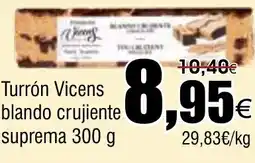 FROIZ Turrón Vicens blando crujiente suprema oferta