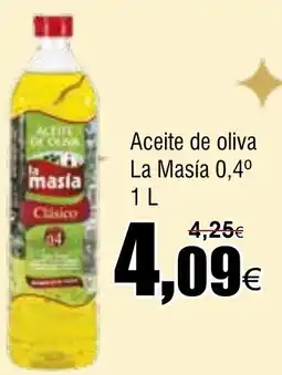 FROIZ LA MASIA Aceite de oliva 0,4° oferta