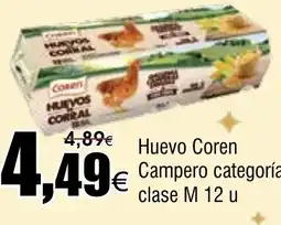 FROIZ COREN Huevo Campero categoría A clase M 12 u oferta