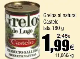 FROIZ Grelos al natural Castelo lata oferta