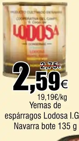 FROIZ Yemas de espárragos Lodosa I.G.P. Navarra bote oferta