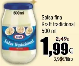FROIZ KRAFT Salsa fina tradicional oferta