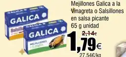 FROIZ GALICA Mejillones a la vinagreta o salsillones en salsa picante oferta
