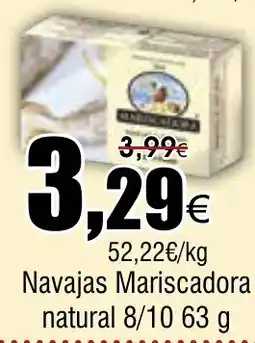 FROIZ Navajas Mariscadora natural 8/10. oferta